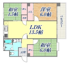 ヒルズ御影山手の物件間取画像